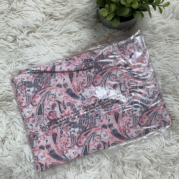 🎉2X HP🎉 Styliné Paisley Clutch Wristlet 💗 Pink & Gray - Picture 12 of 16